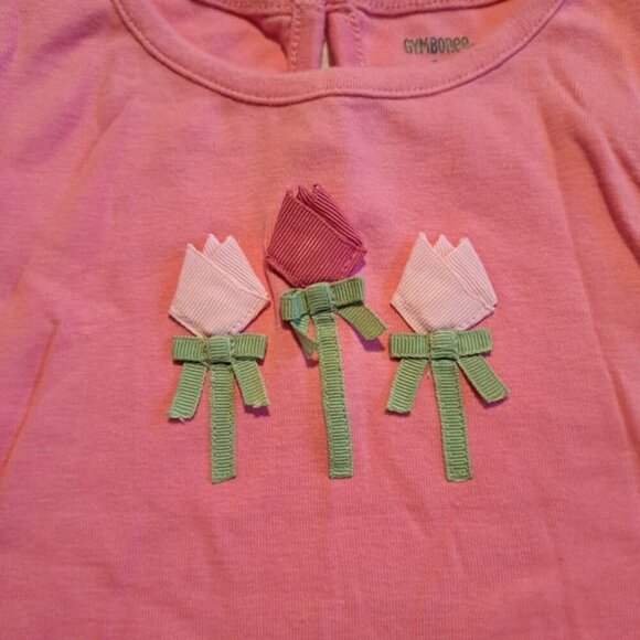 Gymboree girls size 3T Tulip Garden line short sleeve shirt - Picture 2 of 5